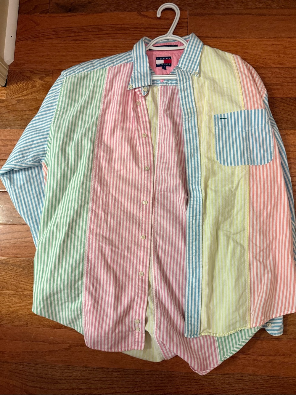 Tommy Hilfiger Pastel Multicolor Striped Button-Down Shirt
